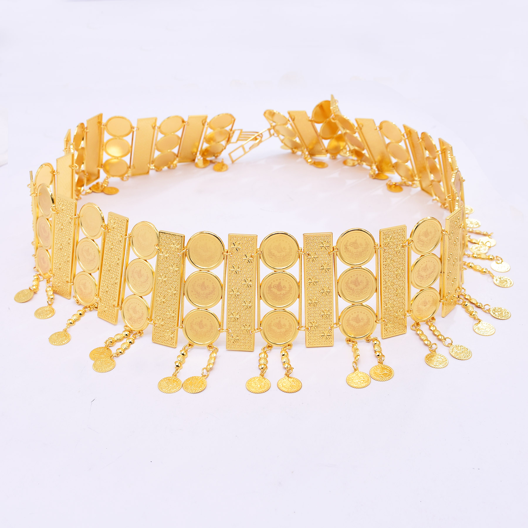Ethnic Fashion Co In - Cinturón de cuerpo con borlas de