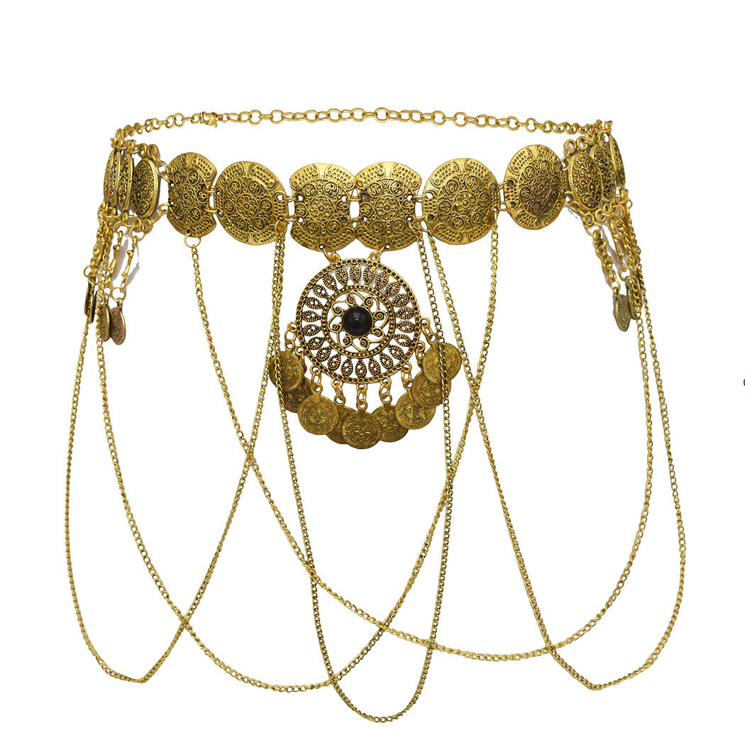 Ethnic Fashion Co In - Vintage bohemio étnico hueco Circular moneda